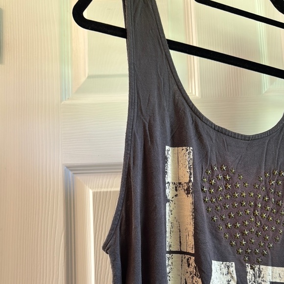 Garage Gray “I <3 Me More” Tank Top with Side Tie Details - Picture 4 of 9